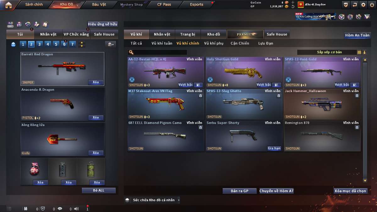 shop acc cf uy tin gia re